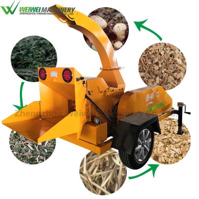 China Weiwei Branch Shredder Crusher 1000kg/h Weiwei Small Chips Making Factory Directly Supply CE Electric Branch Wood Crusher for sale