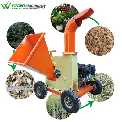 China Weiwei Garden Pruning Tree Twig Branch Crusher Machine Forestry Scrap Log Shredder Wood Tree Branches Cutting Crushing Shredder Machine for sale