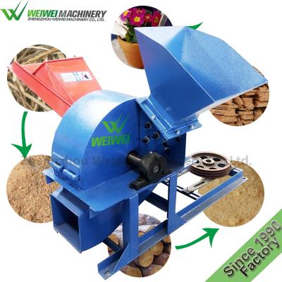 China Crush Wood Logs Weiwei Pet Bed Wood Chipper Wast Wood Shredder for sale