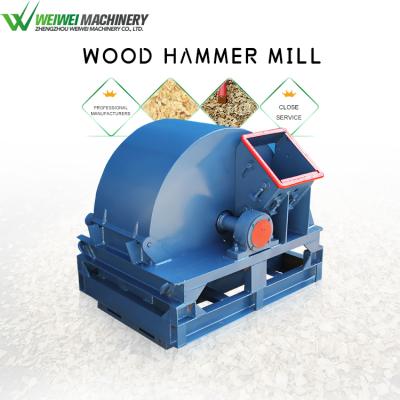 China Industry Big Output Wood Hammer Milling And Crushing Weiwei Raise Snail Sawdust High Efficiency Wood Crusher Machine Making Sawdust for sale