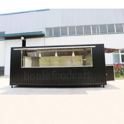 China Customized 20ft 20ft food container truck food container kiosk used mobile restaurant container food trailer for sale