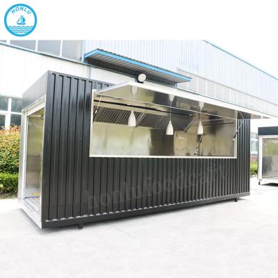 China 2021 Customized New Food Container Truck 20 Feet Towable Food Container Trailer Food Truck for sale