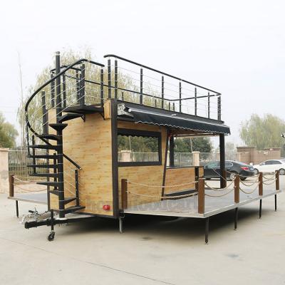 China Vegetable Processing Plant Mobile Customized Double Deck Ice Cream Trucks Food Cart Trailer Food Truck For Sale In Dubai for sale