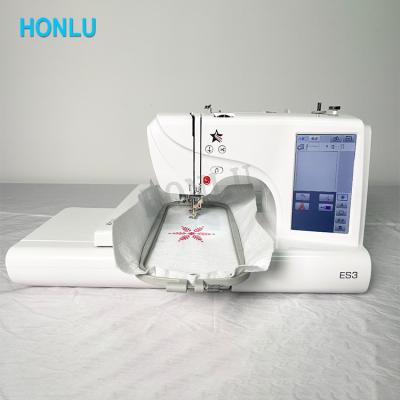 China Mini Household Portable Single Head Single Needles Edge Trimmer Automatic Computer Embroidery Machine for Garment Shops and Family Use for sale