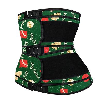 China NANBIN Christmas Waist Trainer 2021 High Quality Antibacterial Crochet Plus Size Waist Trainer With 3 Straps for sale