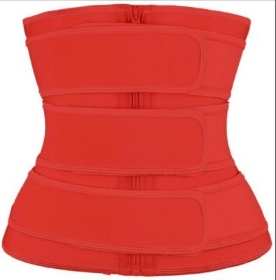 China NANBIN OEM Three Belt Belly Trainer Waist Trainer Antibacterial Latex and Cotton 9 Steel Tie Waist Trainer Women for sale