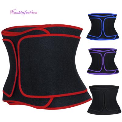 China NANBIN Slim Back Support Body Sweat Waist Trainer Waist Trainer Belt Sweat Waist Trimmer for sale