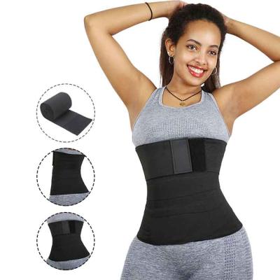 China NANBIN Antibacterial Custom One Waist Fit All Belly Bandage Slimming Stomach Wrap Band Around Waist Trainer Elastic Belts Woman Shaper for sale