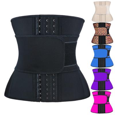 China NANBIN Hook Waist Trainer Belt Style Latex Antibacterial Waist Trainer Custom Corset Women for sale