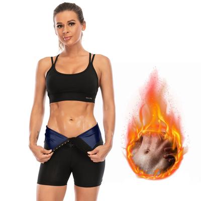 China NANBIN Antibacterial Sauna Sweat Sports Slimming Body Shaper Shorts Waist Trainer Shapewear Gaiters for sale