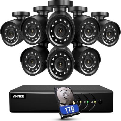 China Channel 8 NIGHT VISION ANNKE 5MP Security Camera System and 8pcs 1080P IP66 Outdoor DVR Home CCTV Waterproof Cameras with 1TB Hard Drive for sale