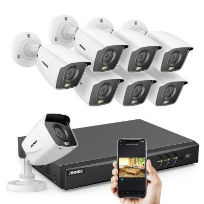 China NIGHT VISION 5 in 1 4K Full Color Night Vision Wired 4pcs Security Camera System 8 Channel 8MP DVR Tech Support TVI AHD Camera for sale