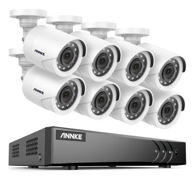 China NIGHT VISION 8 Channel 5MP Lite Security Camera System H.265 5 in 1 DVR with 8pcs 1080p Outdoor Security Camera No HDD for sale