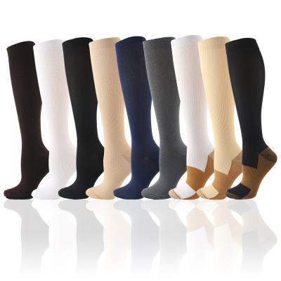 China Sporty Hot sports pressure socks Stretch socks Copper ion compression socks for sale