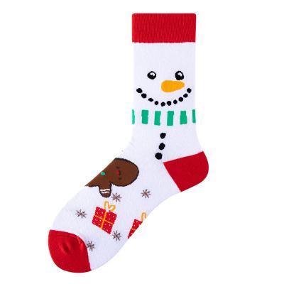 China Sporty Cotton Breathable Santa Claus Elk Snowman Socks Cartoon Present Gift Festival Stocking Socks for sale