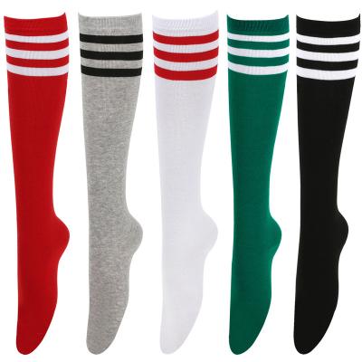 China Polyamide/cotton Christmas socks Striped thigh socks Women's stockings Japanese stockings over the knee Halloween cosplay party socks for sale