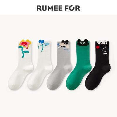 China Sporty Wholesale High Quality Winter Socks Cotton Jacquard Dress Socks Colorful Crazy Funny Crazy Women Men Crew Socks for sale