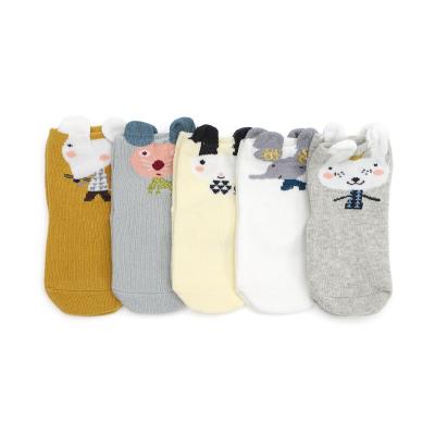 China Breathable Wholesale Spring and autumn Anti Slip Cartoon Cotton Baby Kids Cute Boy Tube Socks cute newborn baby breathable socks for sale