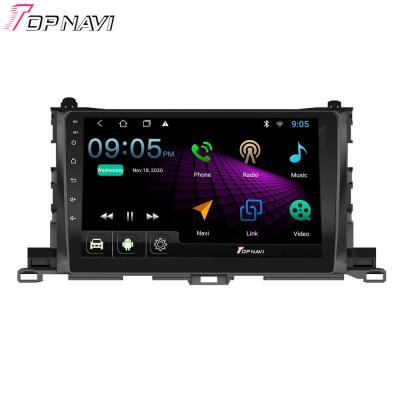 China Bluetooth Quad Core 2GB 32GB Car DVD Player Android GPS Smart Navigation For Toyota Highlander 2015 2016 2017 2018 2019 for sale