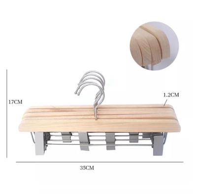 China CLASSIC high quality hot sale supermarket hooks wooden pants pants hangers for bathroom living room for sale