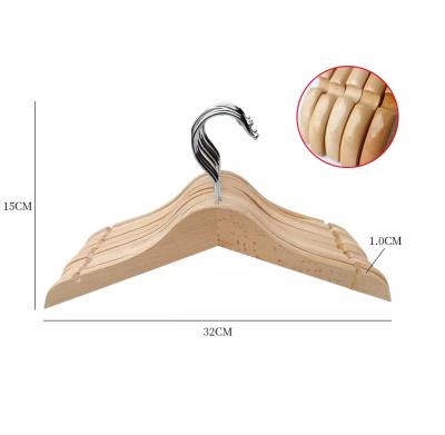 China OEM Modern High Quality Custom Non Slip Luxury Modern Wooden Coat Kids Coat Hangers With 360 Degree Rotating Feature for sale