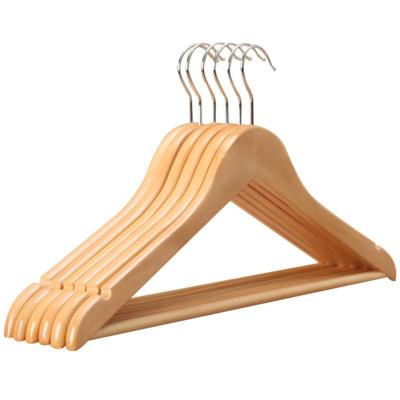 China Modern Home Classic Style Clothes Hangers Custom Made Drying Rack Wooden Clothes Hanger For Coat for sale