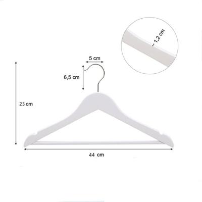 China Wholesale Modern Custom White Clothes Hanger 360 Regular Color Rotate Hook Adult Wood Hangers For Clothes for sale