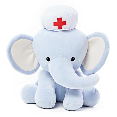 China Baby Elephants Toys Super Soft Cute Elastic Toy Big Ears Elephant Monogram Elephant For Kids for sale