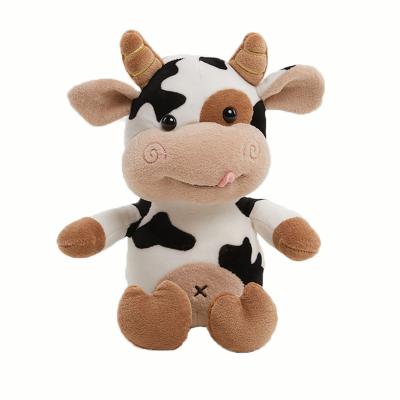 China Kid Gift OEM French Lavender Custom Lovely Scented Plush Soft Toy Cow Doll 11.8 Inch Stuffed Black White Toy Cow Stuffed Toy Cow for sale