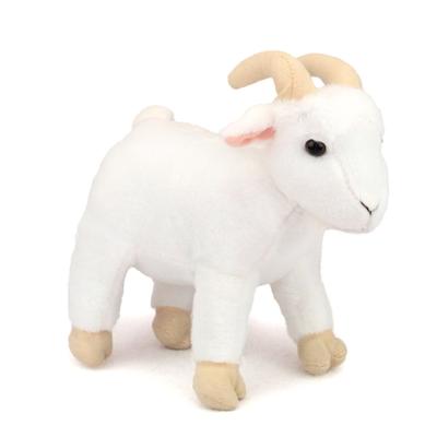 China Super Soft New Mountain Goat Stuffed Plush Toy 9.8 Inch Soft Fluffy Goat Toys Cuddly White Gifts For Kids for sale