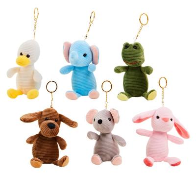 China 8 Inch/opp Wild Animal 1 Piece Bag 6 Colors Plush Stuffed Animal Plush Animal Toy Plush Key Chain Key Chain for sale