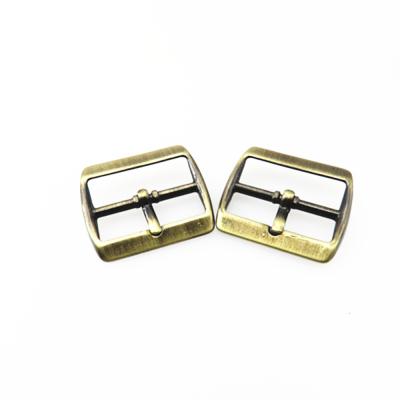 China Eco-firendly brushed antique brass pin buckles for bag parts accessories lady shoes buckles for sale