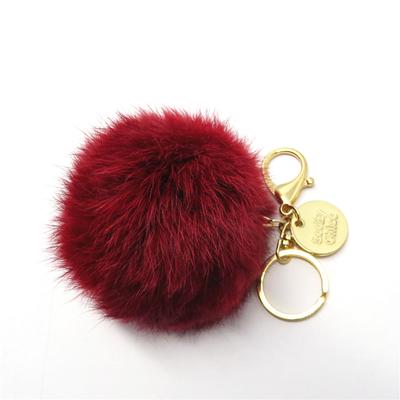 China Eco-firendly Fashion Fur Ball Bag Key Chain for sale