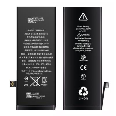 China 100% Standard Original Mobile Phone Zero Cycle Mobile Phone Lithium Ion Batteries For iPhone 11 Battery 3100mAh for sale