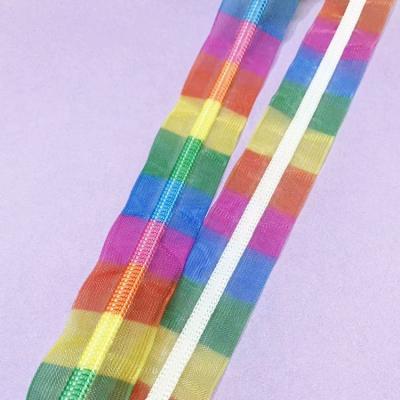 China Rainbo Webbing 38mm Wide Viable Polyester Tape Striped For Bags Accessories for sale