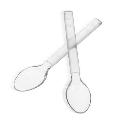 China Disposable Plastic Cutlery Set Reusable Sample Serves Tableware Ice Spoon Spoon For Sale for sale