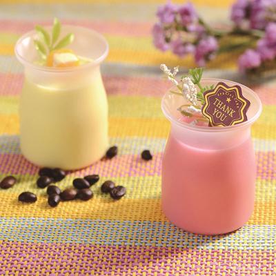 China 120ML150ML PP Disposable Custom Dessert Jelly Yogurt Pudding Cup With Clear Plastic Lids for sale