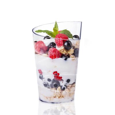 China New Design Single Wall Shape 50ml Cute Disposable Smoothie EPK Plastic Cups for sale