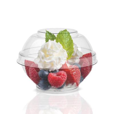 China Food Grade 90ml Disposable Eco-friendly Plastic Sugar Bowl With Lid for sale