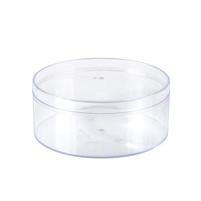 China Recyclable Promotional Chocolate Candy Storage Box With Lid Clear Round Plastic Packaging Boxes for sale