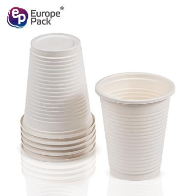 China New Design Food BPA Free Disposable Biodegradable Plastic Coffee Cups With Cornstarch Raw Material for sale