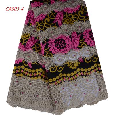 China High Quality African Tulle Wax Fabric Anti-Static African Tulle Lace Fabric For Wedding Dresses 846 for sale