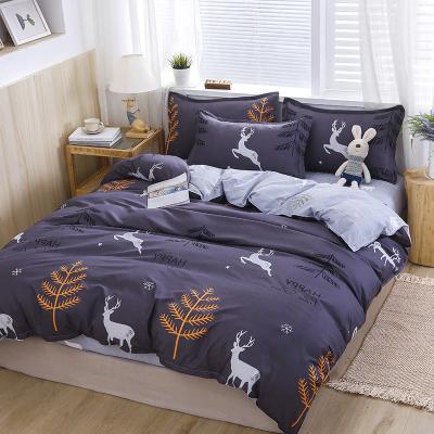 China Autumn And Winter Designer Famous Brand Nondisposable Cotton Sheet Printed Bedding Set for sale