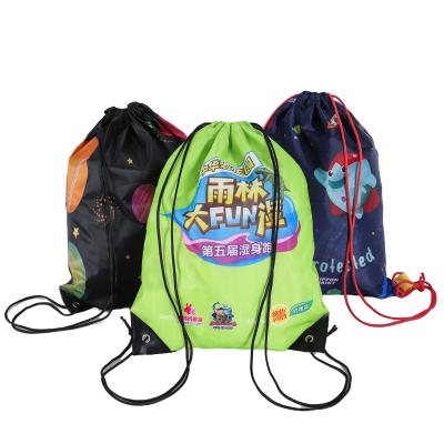 China Promotional Bag Accept Customized Color Polyester Drawstring Bag With Any Logo for sale