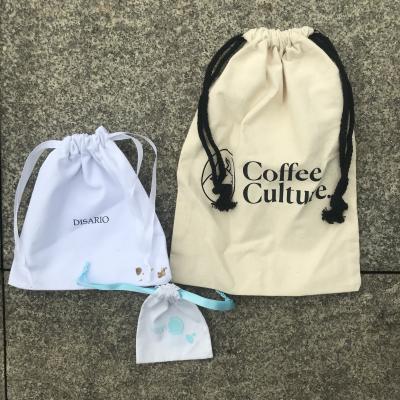 China Recyclable Custom Wholesale Drawstring Cotton Shoe Dust Bags Dust Bag for sale