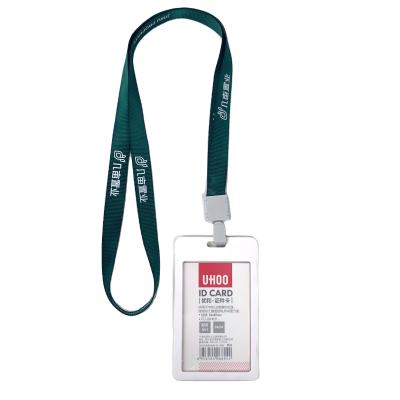 China High Quality Polyester Identity Aluminum Alloy Metal ID Card Holder With Lanyard for sale