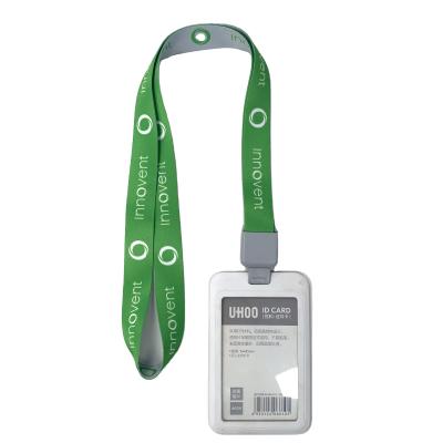 China Eco-friendly Aluminum Name Tag Holder Badge ID Card Box with Detachable Neck Lanyard, Used for School Commercial Premises for sale