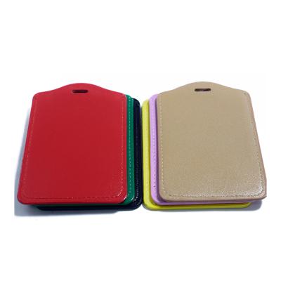 China Genuine Leather Solid Color Flat Grain Bank Card Multi Slots Credit Card Holder ID Slim Card Case for sale