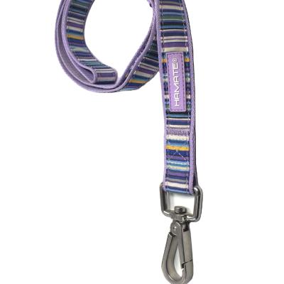 China Custom Colored Dog Harness Dog Leash Colored Nylon Adjustable Leash Eco-Friendly Quality And Durable Sublimation Double Layer Design for sale