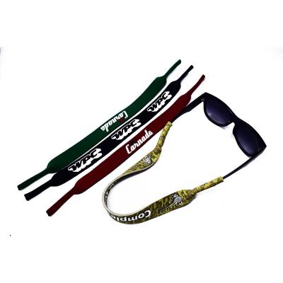 China Custom Neoprene Footprint Logo Neoprene Glasses Strap Safety Strap Rope Eyewear Eyewear Monocle Head Strap for sale